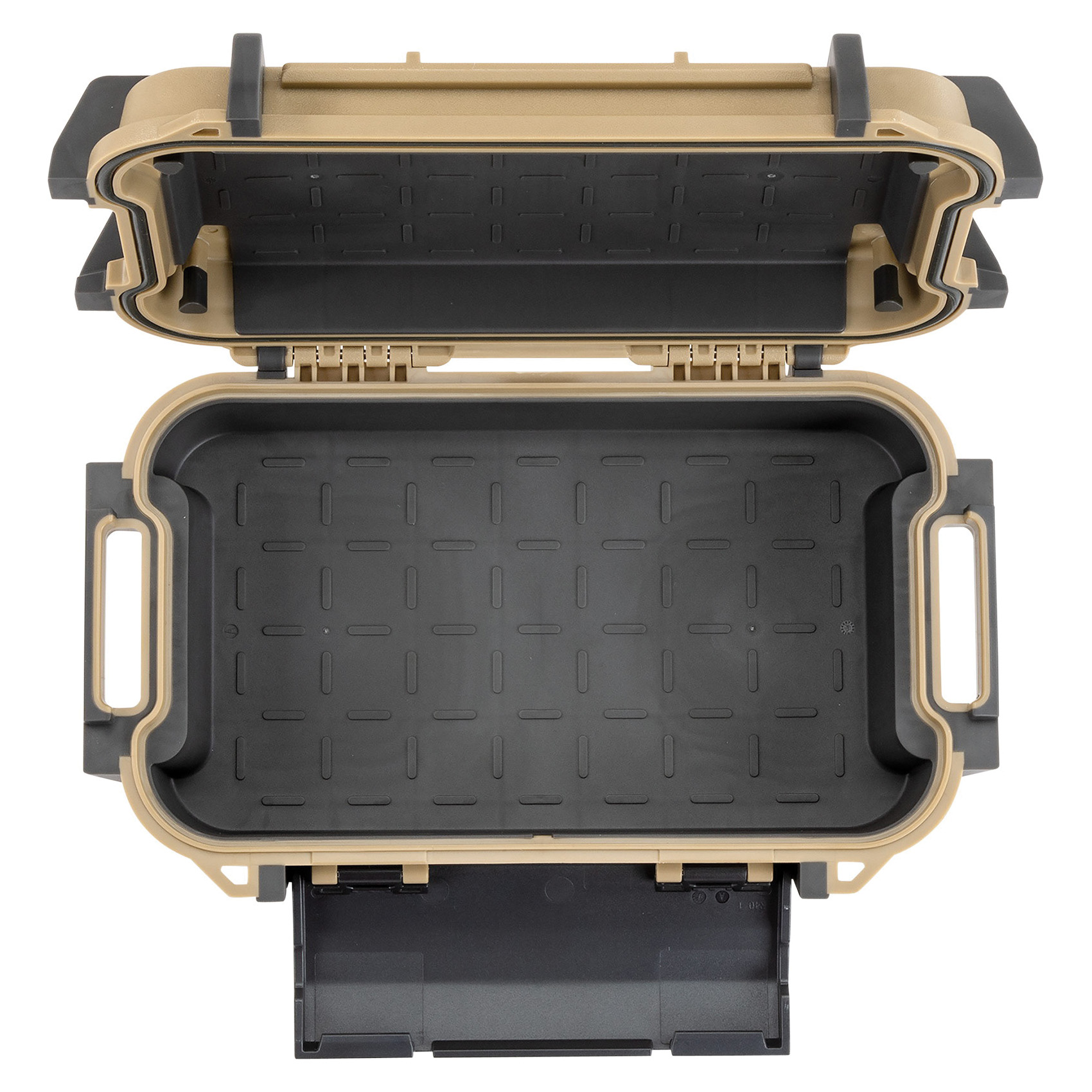 Pelican RKR400-TAN Ruck Case, Tan, 9.84 in L, 6.12 in W, 2.89 in H, ABS/Polycarbonate - 4