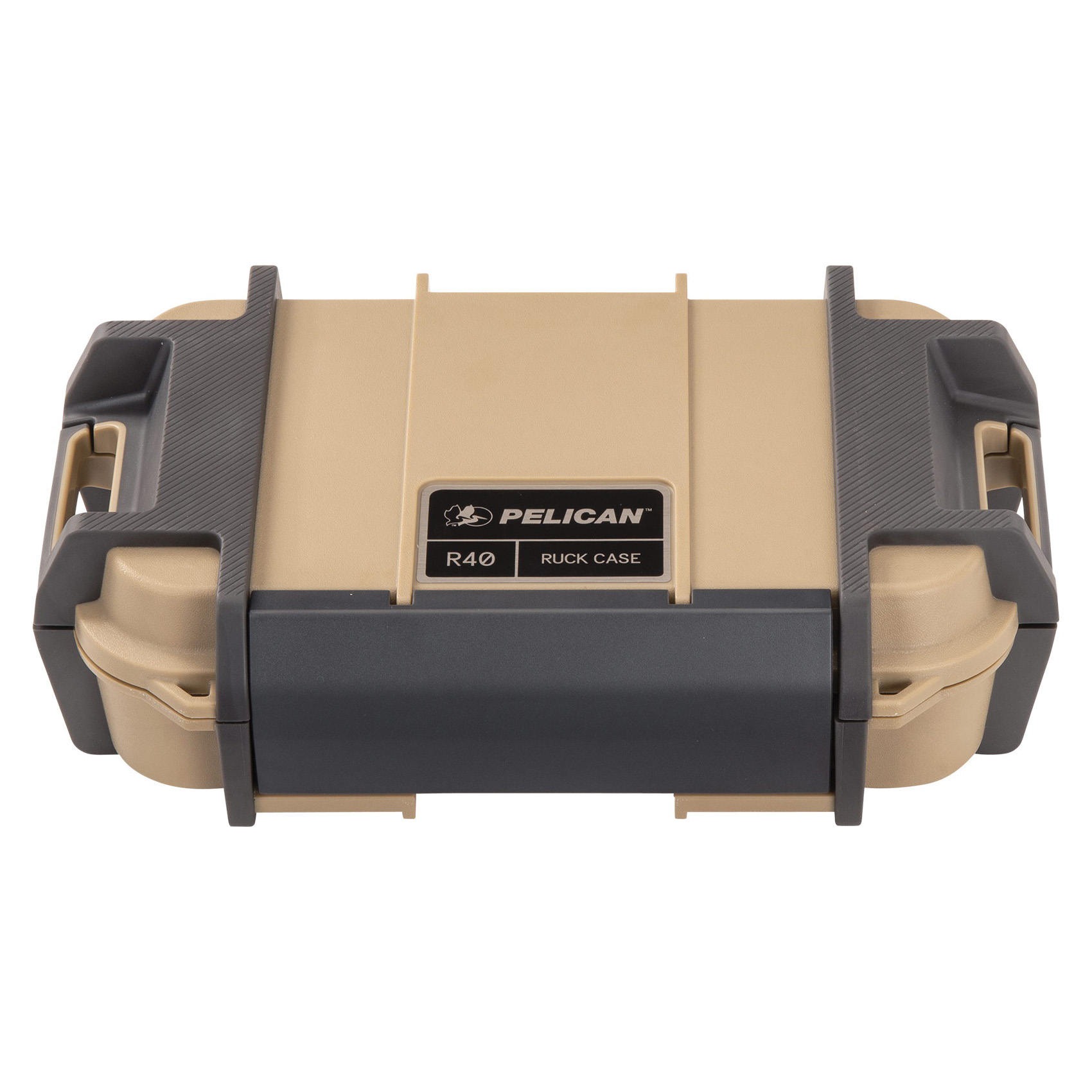 Pelican RKR400-TAN Ruck Case, Tan, 9.84 in L, 6.12 in W, 2.89 in H, ABS/Polycarbonate - 5