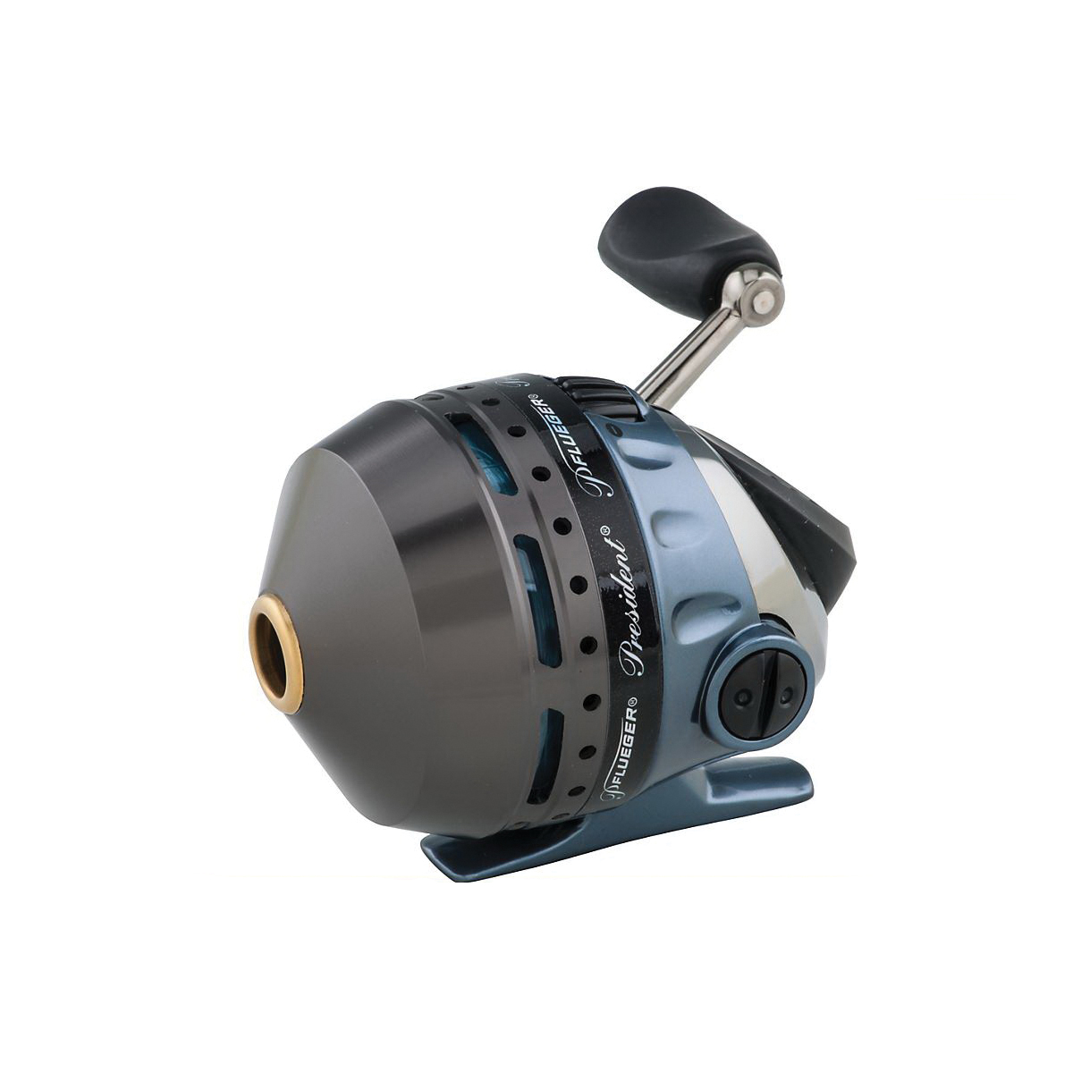 Pflueger President Series PRES6SCX Spin Cast Reel, 4/145, 6/90, 8/70 lb/yd Line, 3.1:1 Gear Ratio, Aluminum - 2