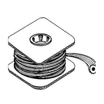 Make-2-Fit P 7555 Screen Retainer Spline, 0.130 in D, 250 ft L, Vinyl, Black, Round - 2