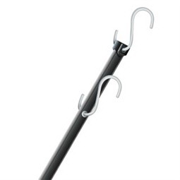 Keeper A06268Z Rubber Strap, 36 in L, Rubber, Black, Hook End - 2