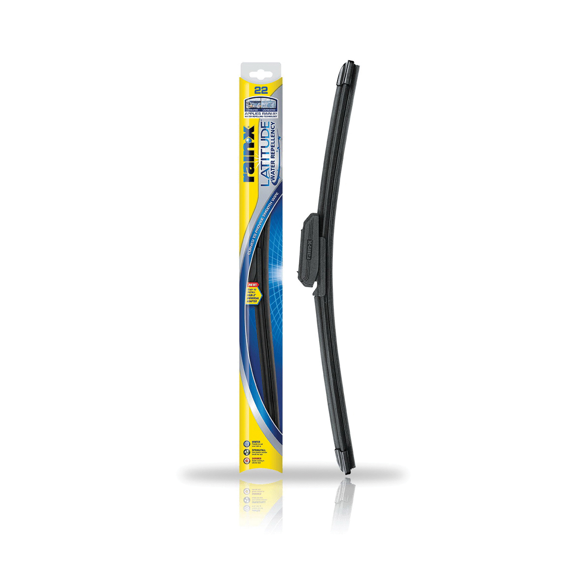 Rain-X Latitude 5079272-2 Wiper Blade, Premium Blade, 14 in L Blade, Composite - 2