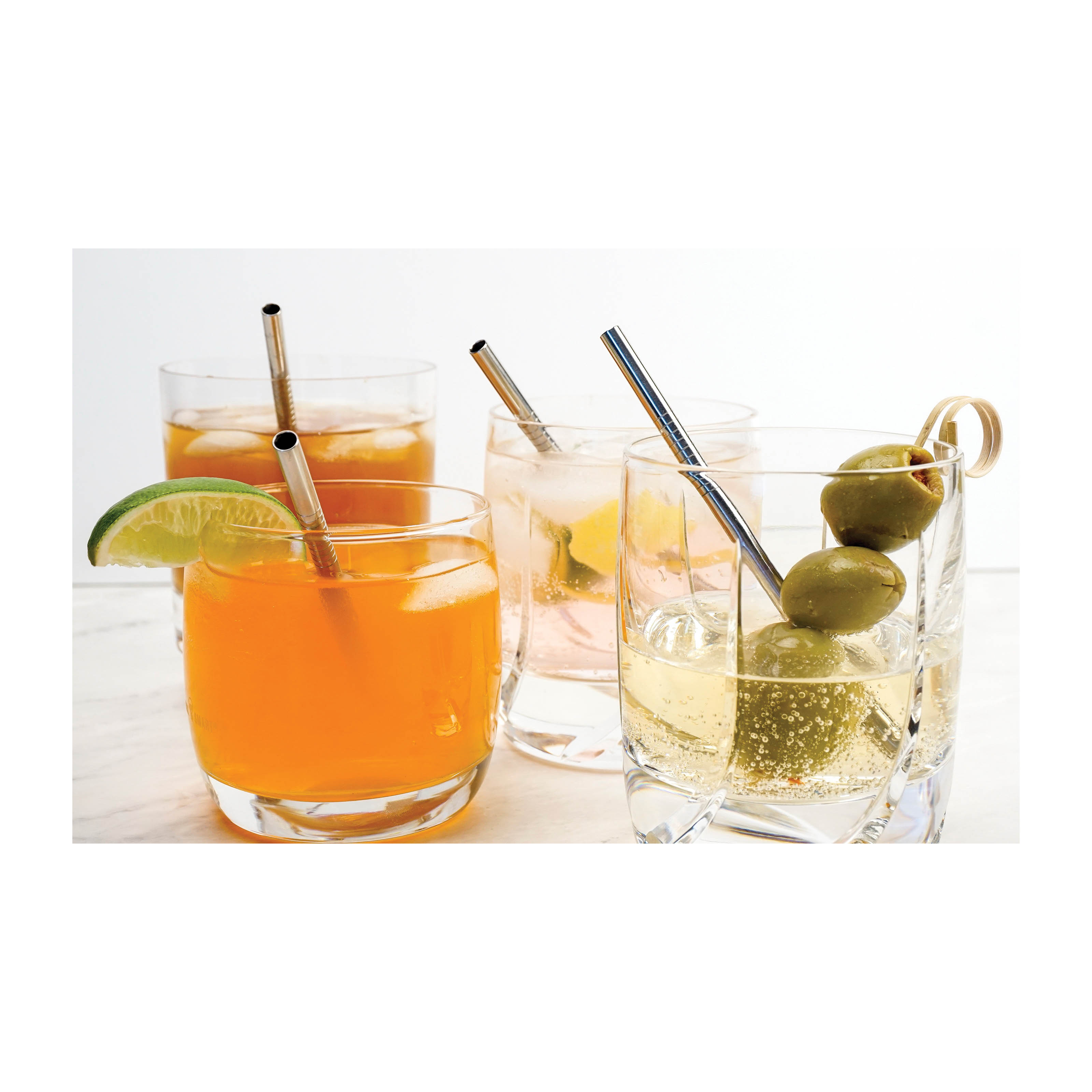 Endurance SIP-5CS Drinks Straw, 5 in L, Stainless Steel - 5