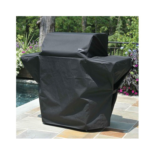 Saber A50ZZ0118 Grill Cover, 57-1/2 in W, 26 in D, 48 in H, Polyester, Black - 2