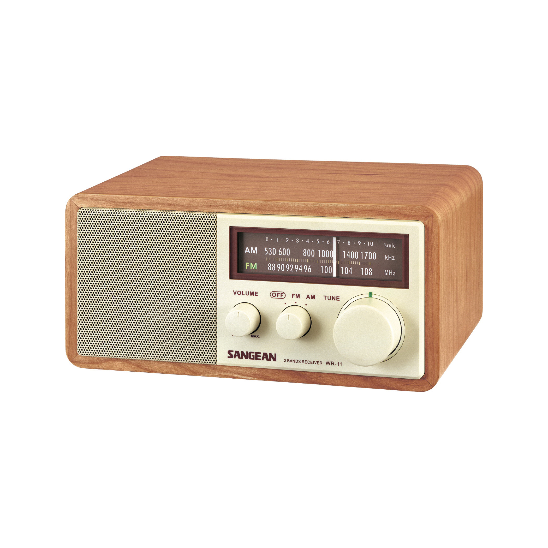 Sangean WR-11 Analog Radio, Walnut - 2