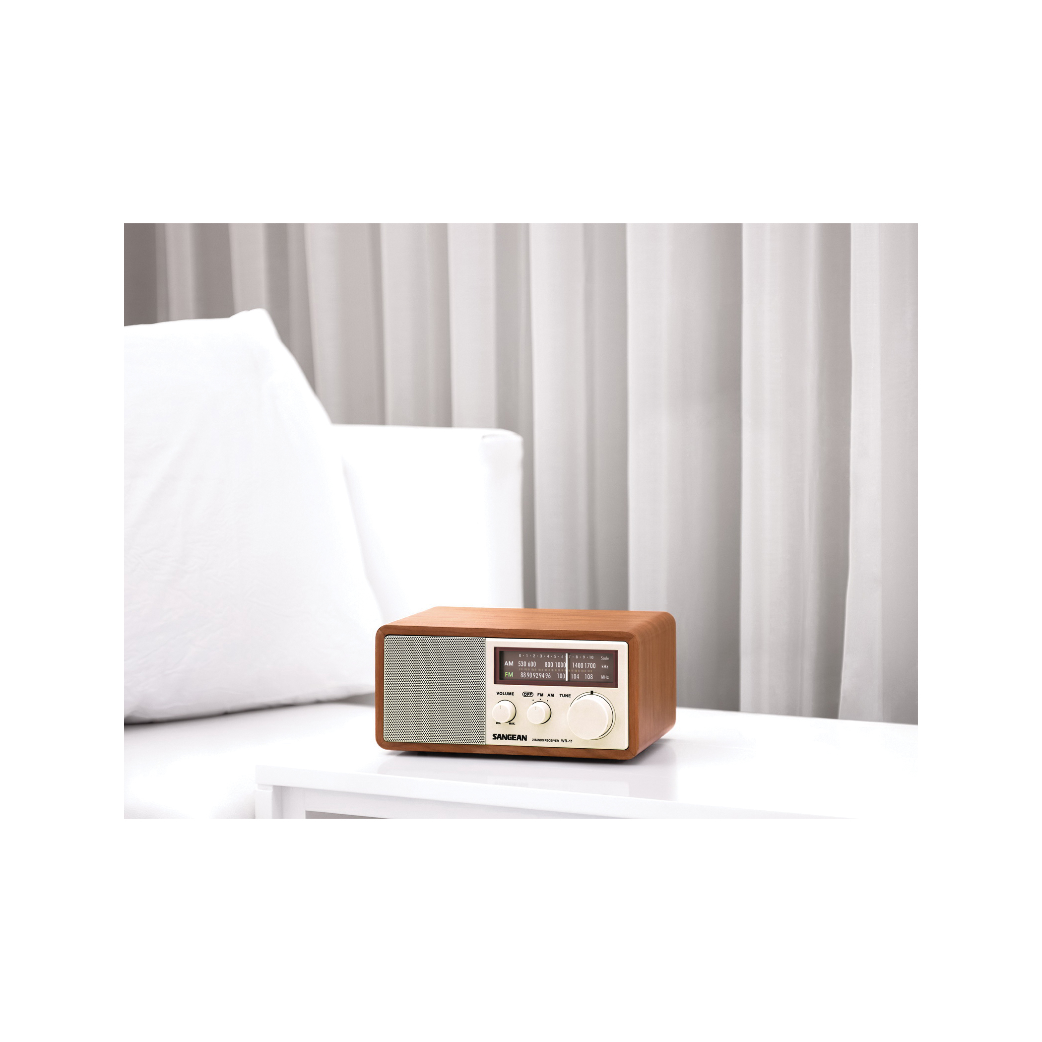 Sangean WR-11 Analog Radio, Walnut - 4