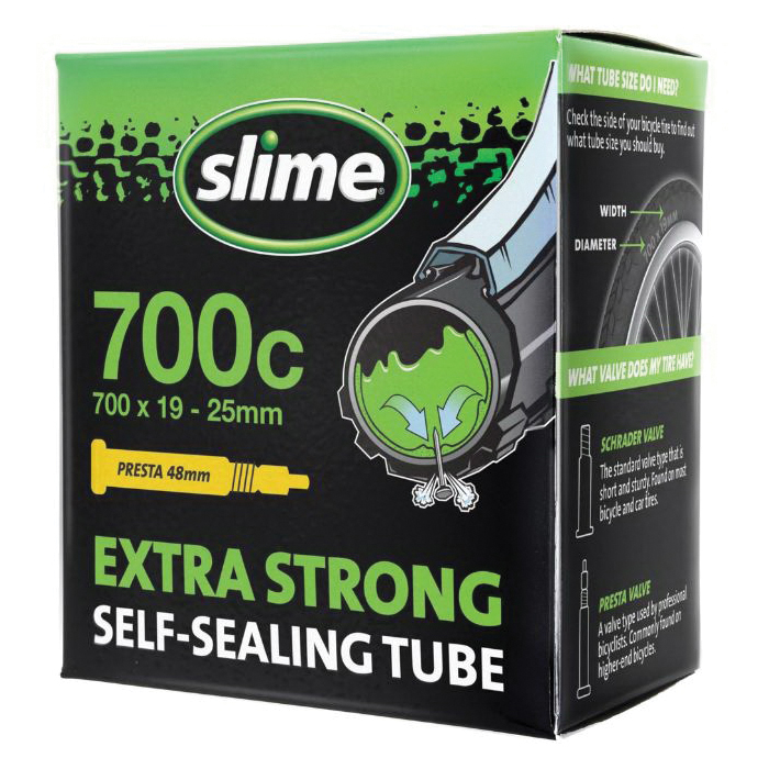 Slime 30085 Self-Sealing Bicycle Tube, Specifications: 700 x 19 to 25 mm Size, Presta Valve Stem - 2
