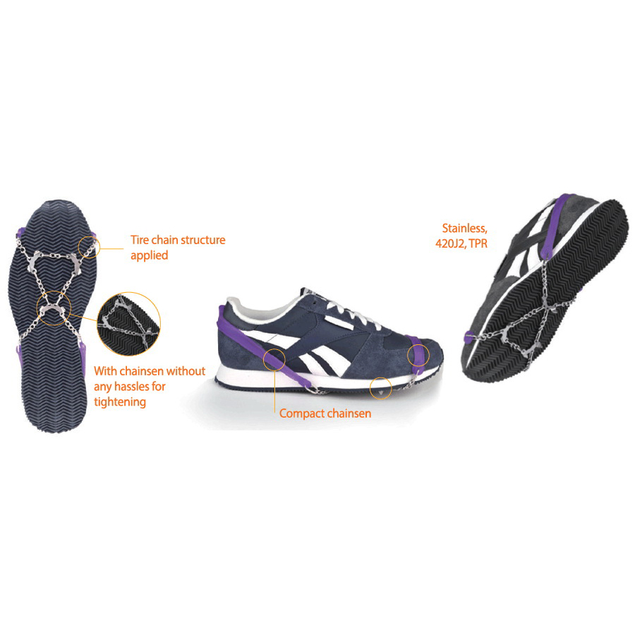 snowline Chainsen Series EX57UES010XL City Traction System, XL, Purple - 3