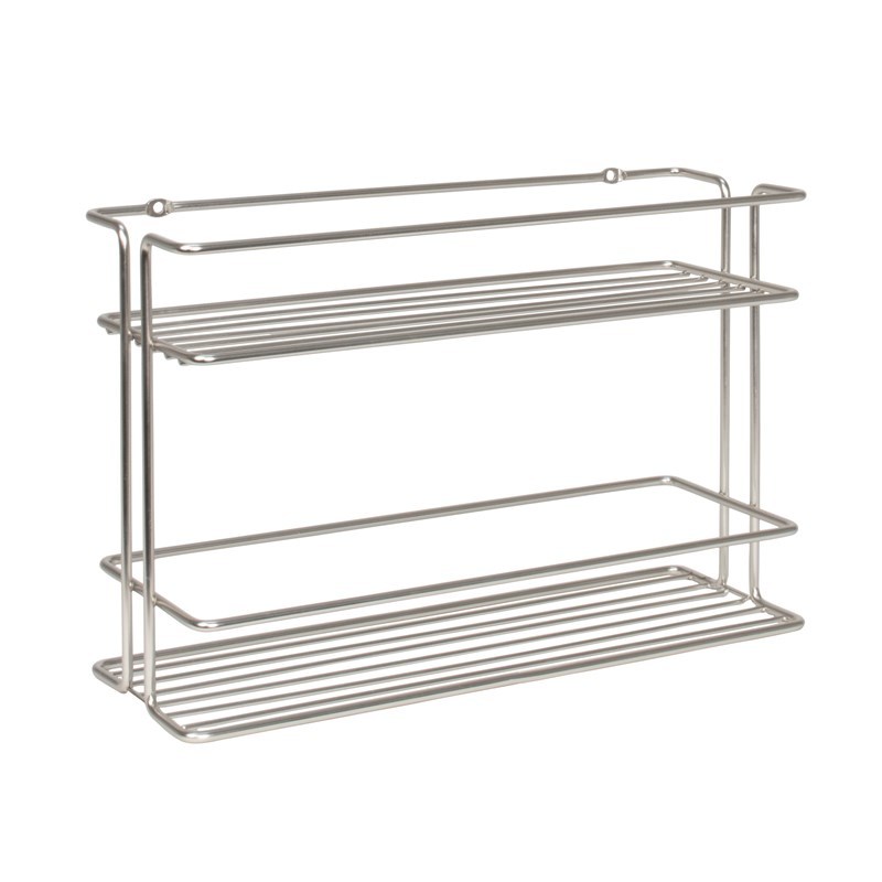 Spectrum A46578 Spice Rack, 1.3 lb, Steel, Satin Nickel, 4 in L, 11-3/4 in W, 7-3/4 in H - 2