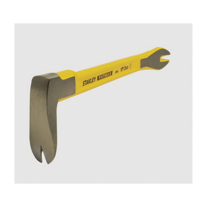 Fatmax 55-126 Claw Bar, 10 in L, Flat Tip, High Carbon Steel, Yellow, 1/2 in W - 2