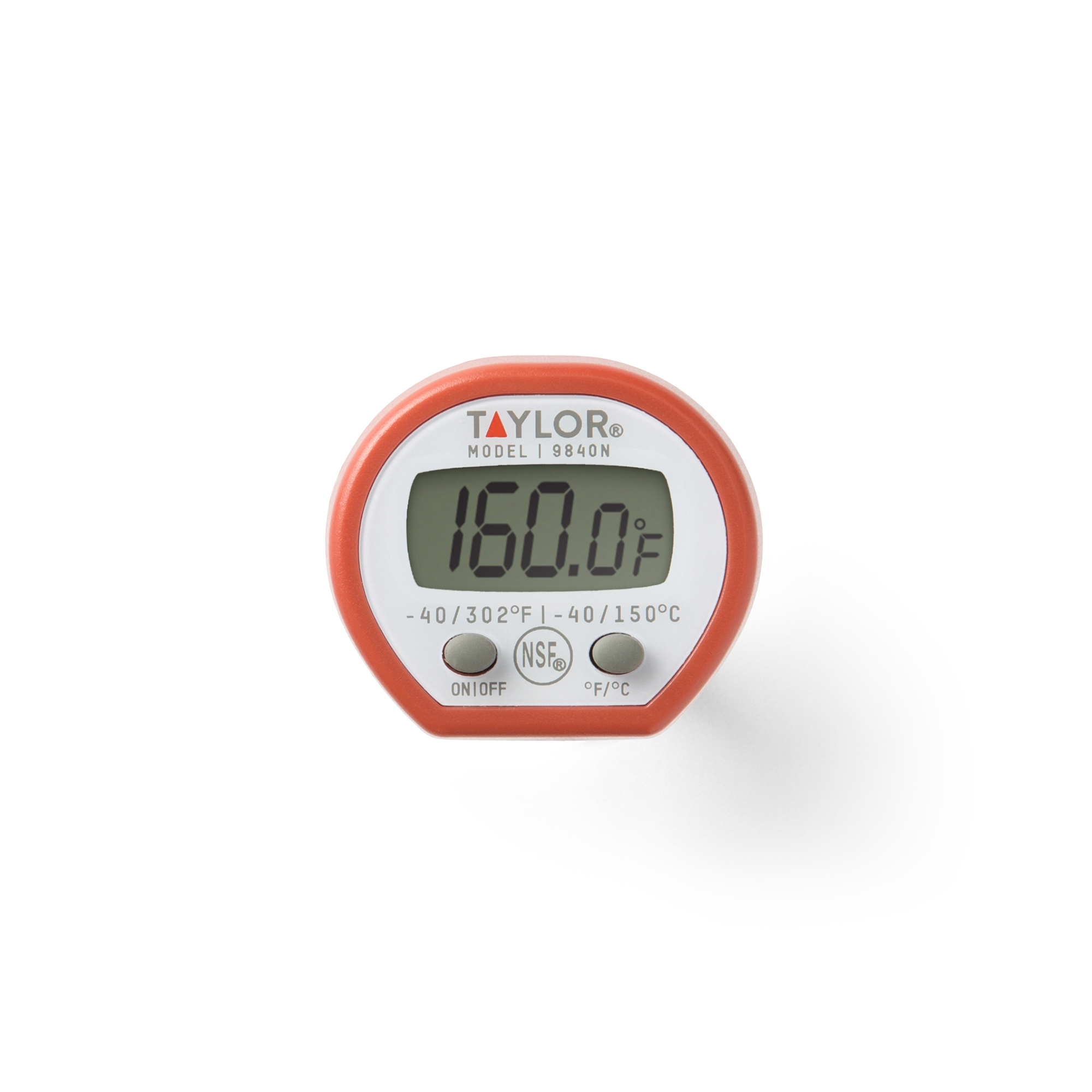 Taylor 9840N Thermometer, 58 to 302 deg F, Digital Display, Red - 3