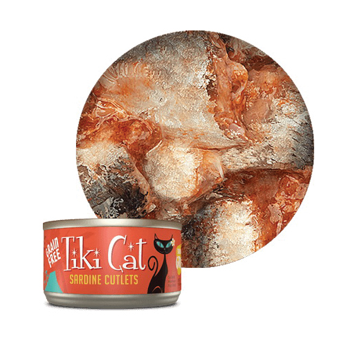 Tiki Pets Tiki Cat Tahitian Grill 4109507 Cat Food, Sardine Cutlets Flavor, 6 oz Can - 2