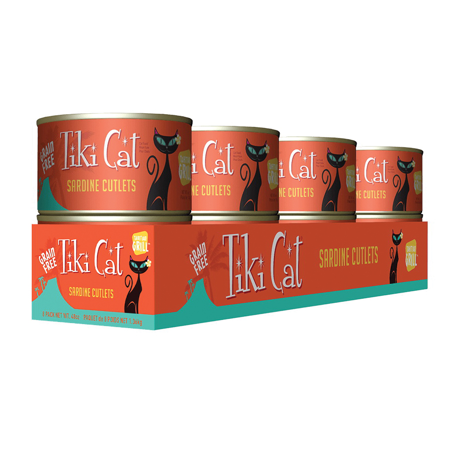 Tiki Pets Tiki Cat Tahitian Grill 4109507 Cat Food, Sardine Cutlets Flavor, 6 oz Can - 5