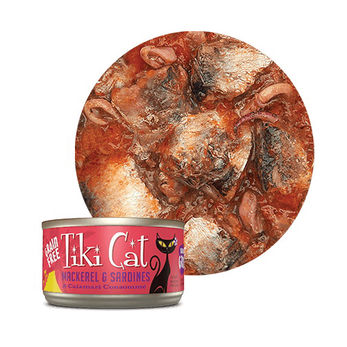 Tiki Pets Tiki Cat Lanai Grill 10036 Cat Food, Mackerel, Sardines Flavor, 2.8 oz Can - 1