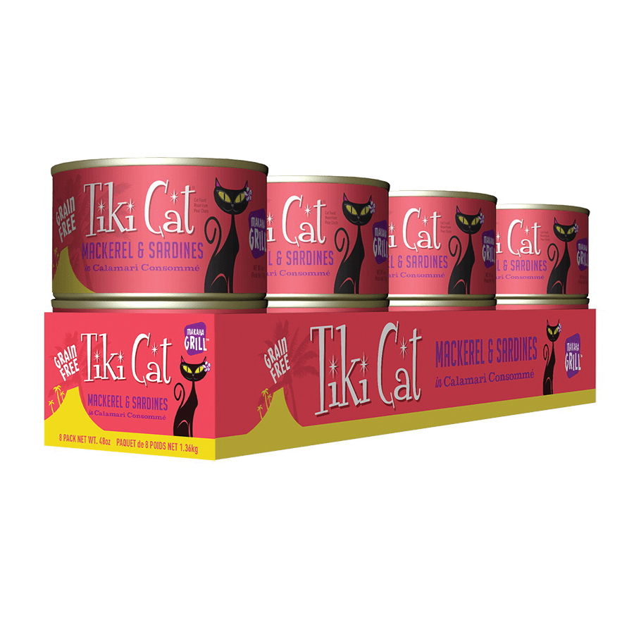 Tiki Pets Tiki Cat Lanai Grill 10036 Cat Food, Mackerel, Sardines Flavor, 2.8 oz Can - 4