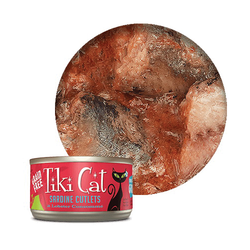 Tiki Pets Tiki Cat Bora Bora Grill 759050 Cat Food, Sardine Cutlets Flavor, 6 oz Can - 1