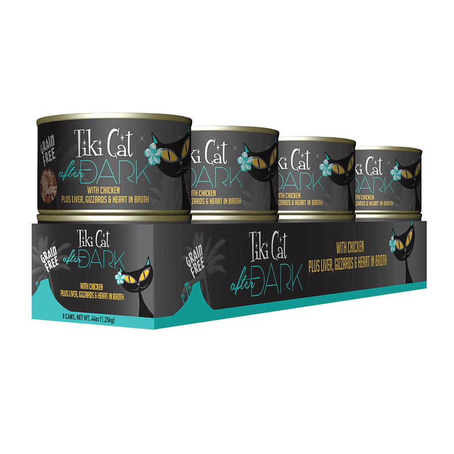 Tiki Pets Tiki Cat After Dark 11242 Cat Food, Chicken Flavor, 2.8 oz Can - 5