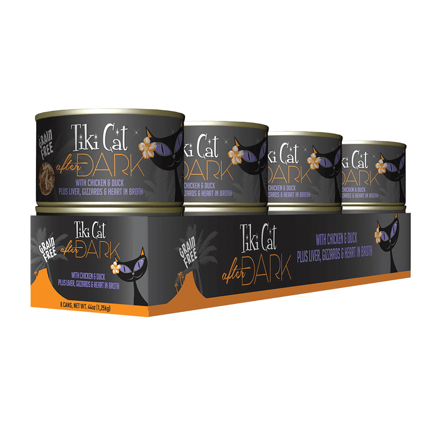 Tiki Pets Tiki Cat After Dark 11238 Cat Food, Chicken, Duck Flavor, 2.8 oz Can - 5