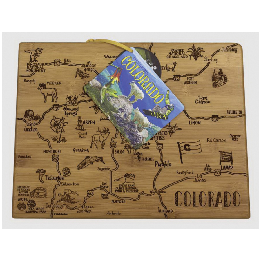 Totally Bamboo Destination Series 20-8078 Colorado Cutting Board, 14-1/2 in L, 10-3/4 in W, 5/8 in Thick, Moso Bamboo - 2