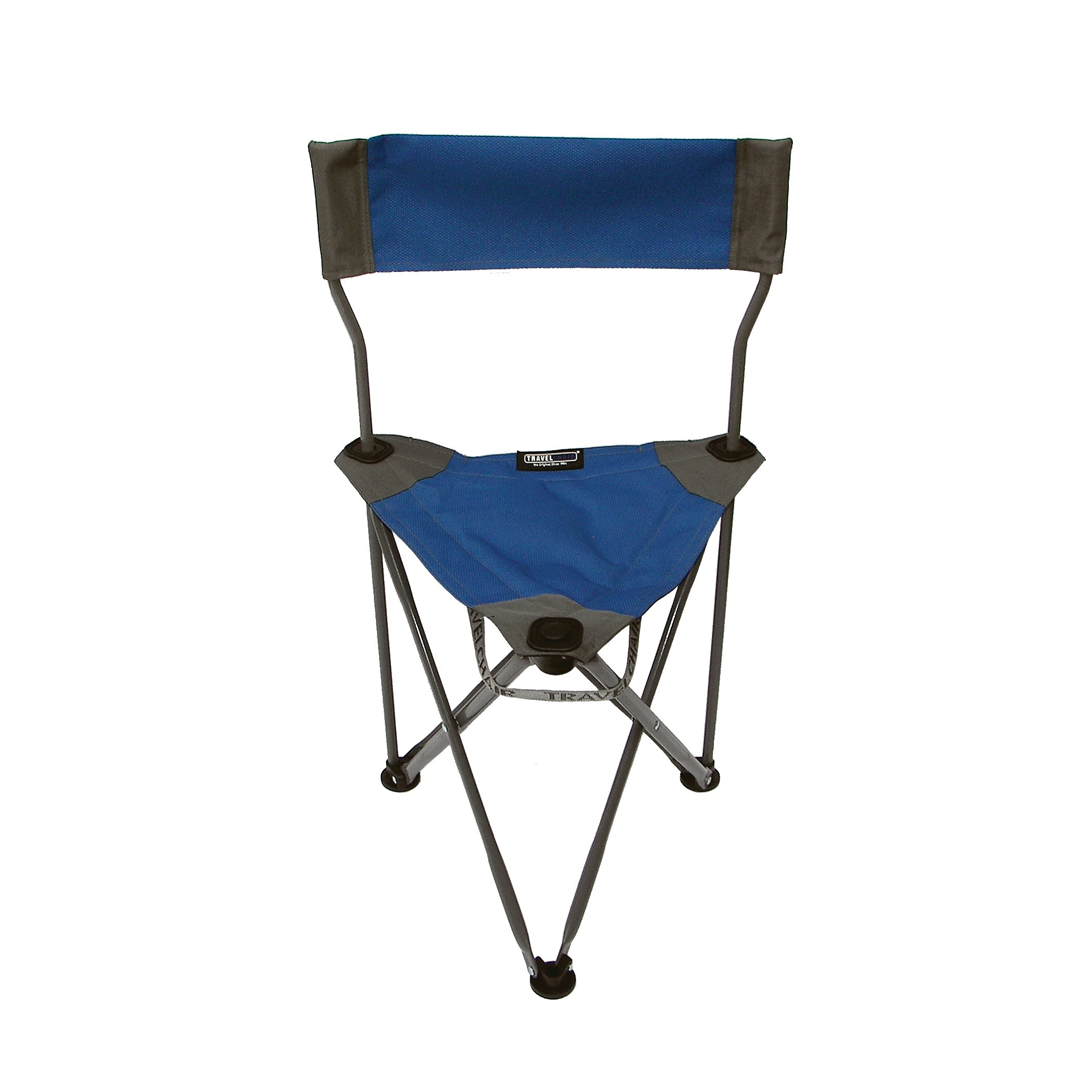 Travel Chair 1489V2-Blue Portable Camping Stool, 15 in OAL, 17 in OAW, 30 in OAH, Steel Frame, Polyester Seat, Blue Seat - 2
