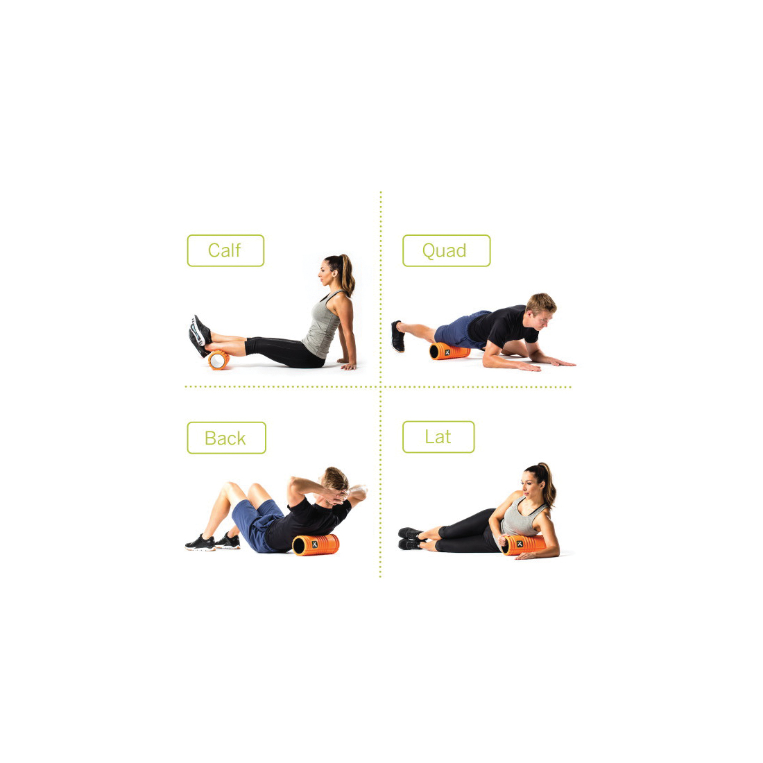Trigger Point Grid Series 200 Massage Roller, EVA Foam, Orange - 5
