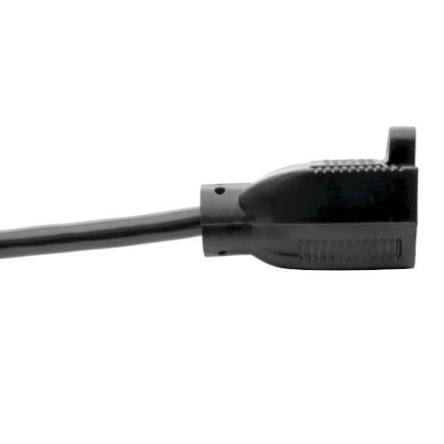 Triplelite P022-001 Power Cord, 18 AWG Cable, 1 ft L, 10 A, 120 VAC, Black - 3