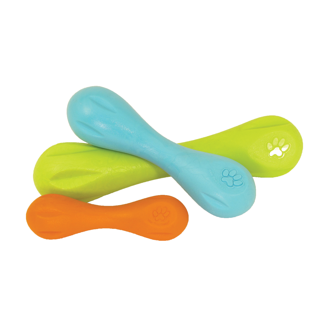West Paw ZG010TNG Dog Toy, S, Hurley, Plastic, Tangerine - 1