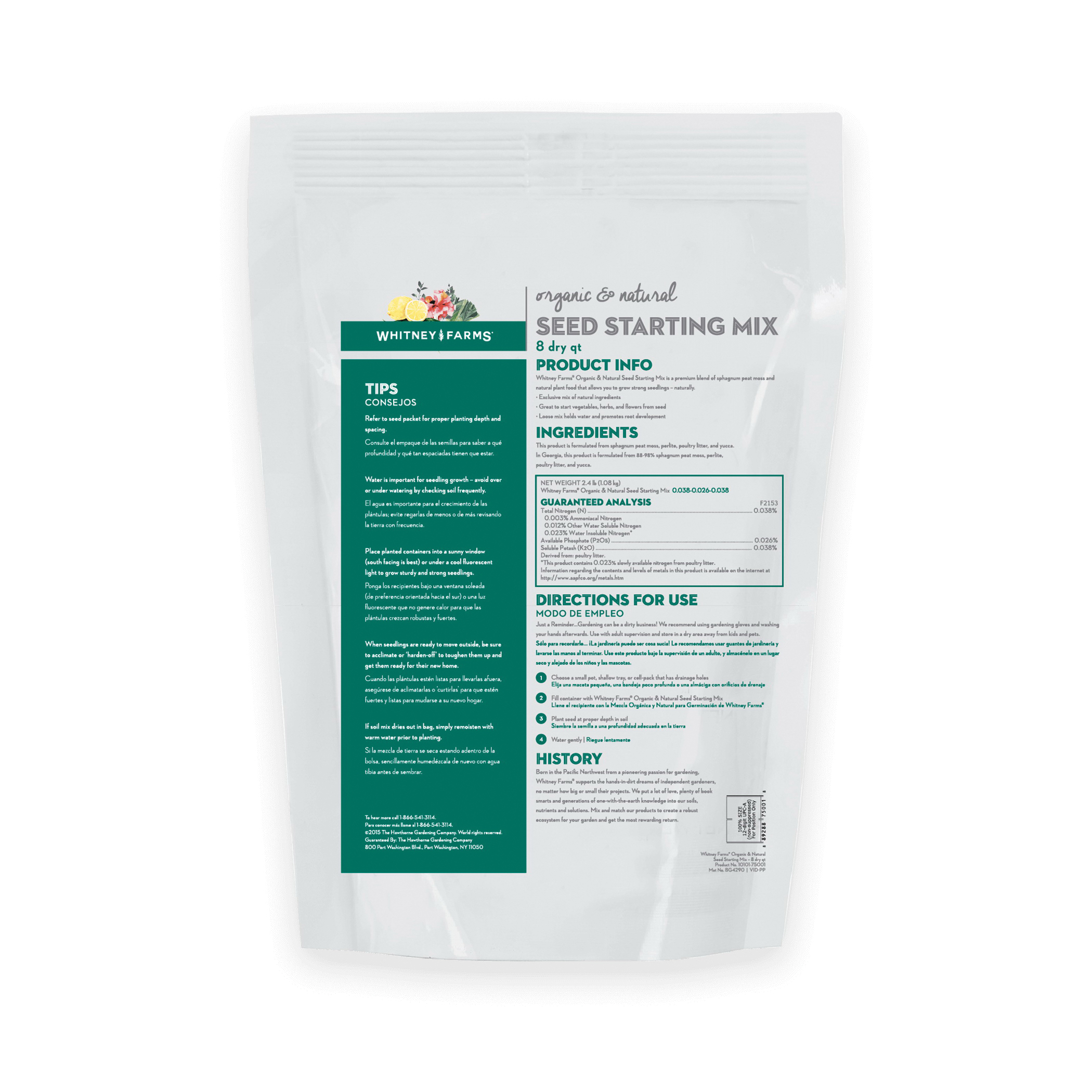 Whitney Farms 10101-75001 Seed Starting Mix, 8 qt - 2