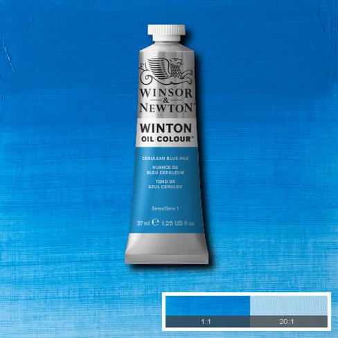 Winsor & Newton 1414138 Oil Paint, Cerulean Blue Hue, 37 mL, Tube - 2