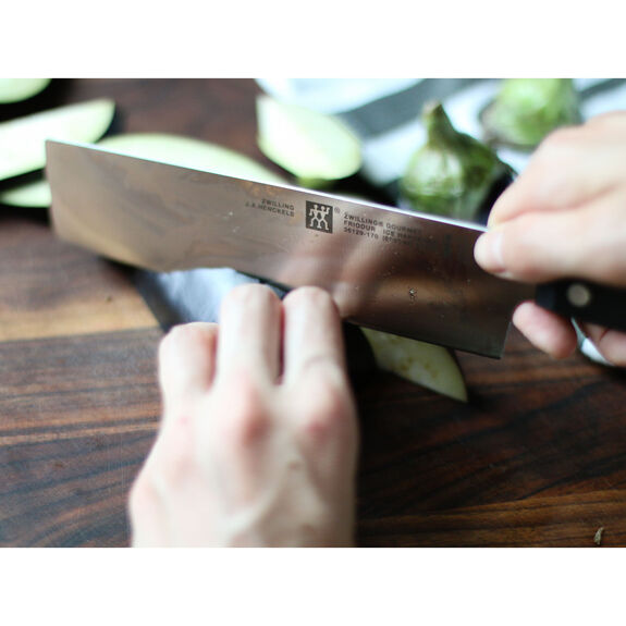 Zwilling Gourmet Series 36129-173 Nakiri Knife, 6-1/2 in L Blade, HCS Blade, Polyoxymethylene Handle, Black Handle - 2