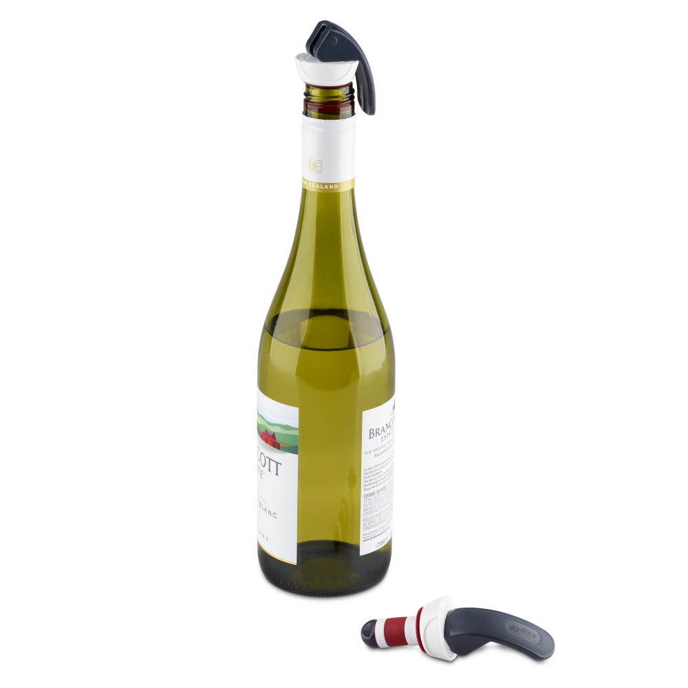 Zyliss E990039U Easy Seal Bottle Stopper, Blue/Purple, Easy-Lock Handle - 2