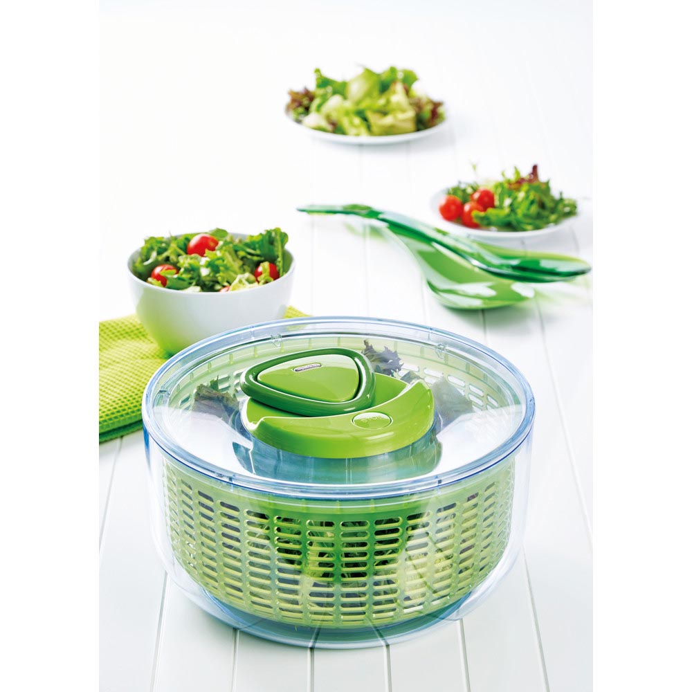 Zyliss E940001U Easy Spin Salad Spinner, 10.24 in L, 10.24 in W, 5.51 in H - 3