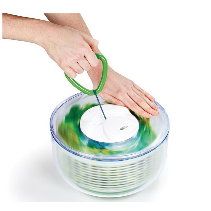 Zyliss E940001U Easy Spin Salad Spinner, 10.24 in L, 10.24 in W, 5.51 in H - 4