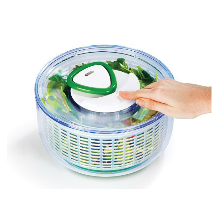 Zyliss E940001U Easy Spin Salad Spinner, 10.24 in L, 10.24 in W, 5.51 in H - 5