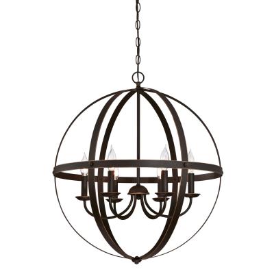 Westinghouse Stella Mira Series 6328200 Chandelier, 120 V, 240 W, 1-Tier, 6-Lamp, LED Lamp, Metal Fixture - 2