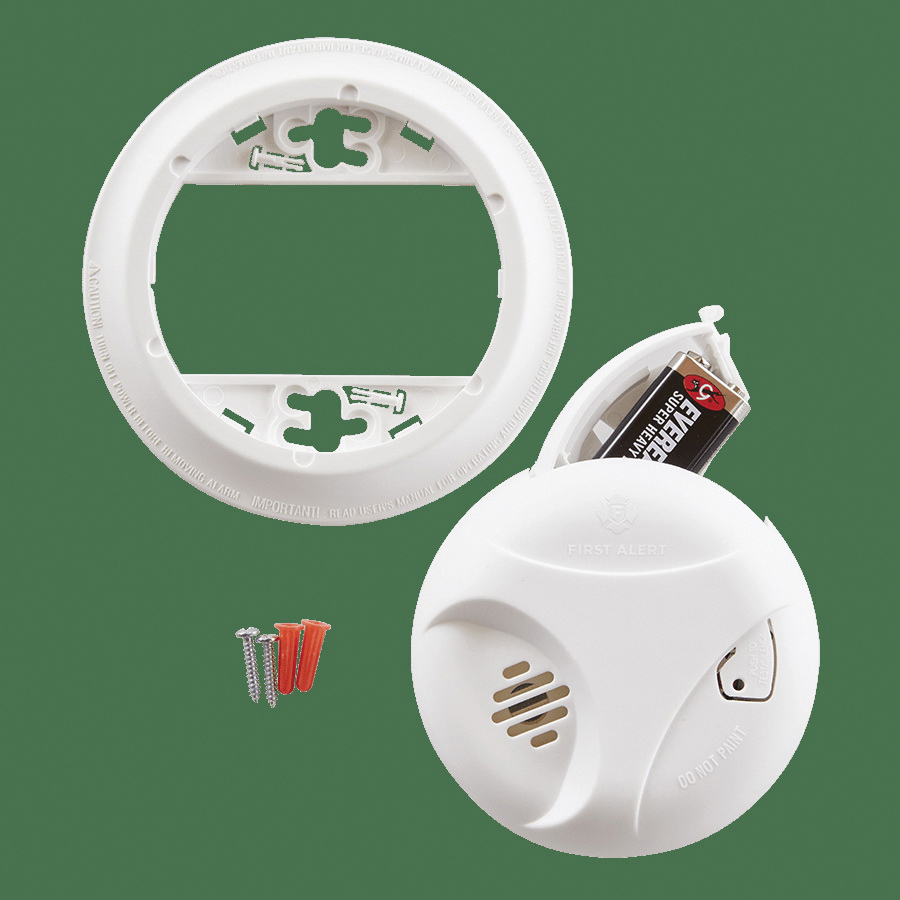 First Alert 1039796 Smoke Alarm, 9 V, Ionization Sensor, 85 dB, Alarm: Audible - 3
