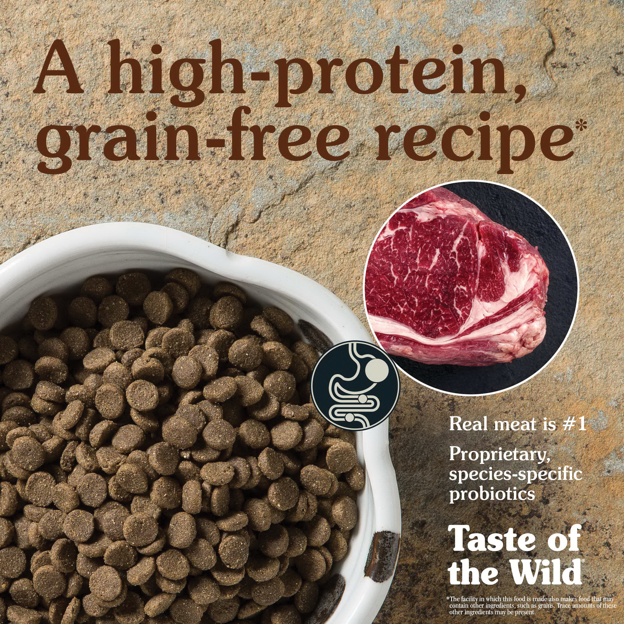 Taste of the Wild TOW9567 Dog Food, Dry, Roasted Bison and Roasted Venison Flavor, 28 lb - 4