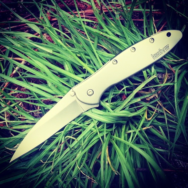 Kershaw 1660 Leek Knife, Drop Point Blade, Bead-Blasted Blade, 7 in OAL, 3 in L Blade, Stainless Steel Blade - 3