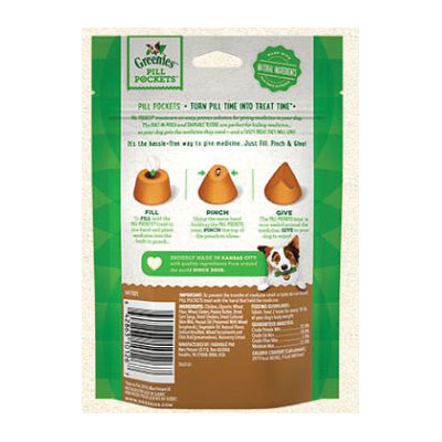 Greenies Pill Pockets 310126 Dog Treat, Tablet, Peanut Butter Flavor, 3.2 oz - 2