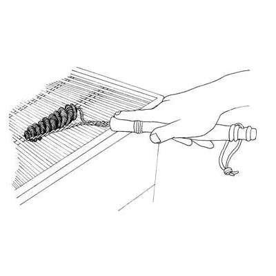 Brushtech B407C Double-Helix BBQ Brush, 16 in L Brush, 6-1/2 in W Brush - 3
