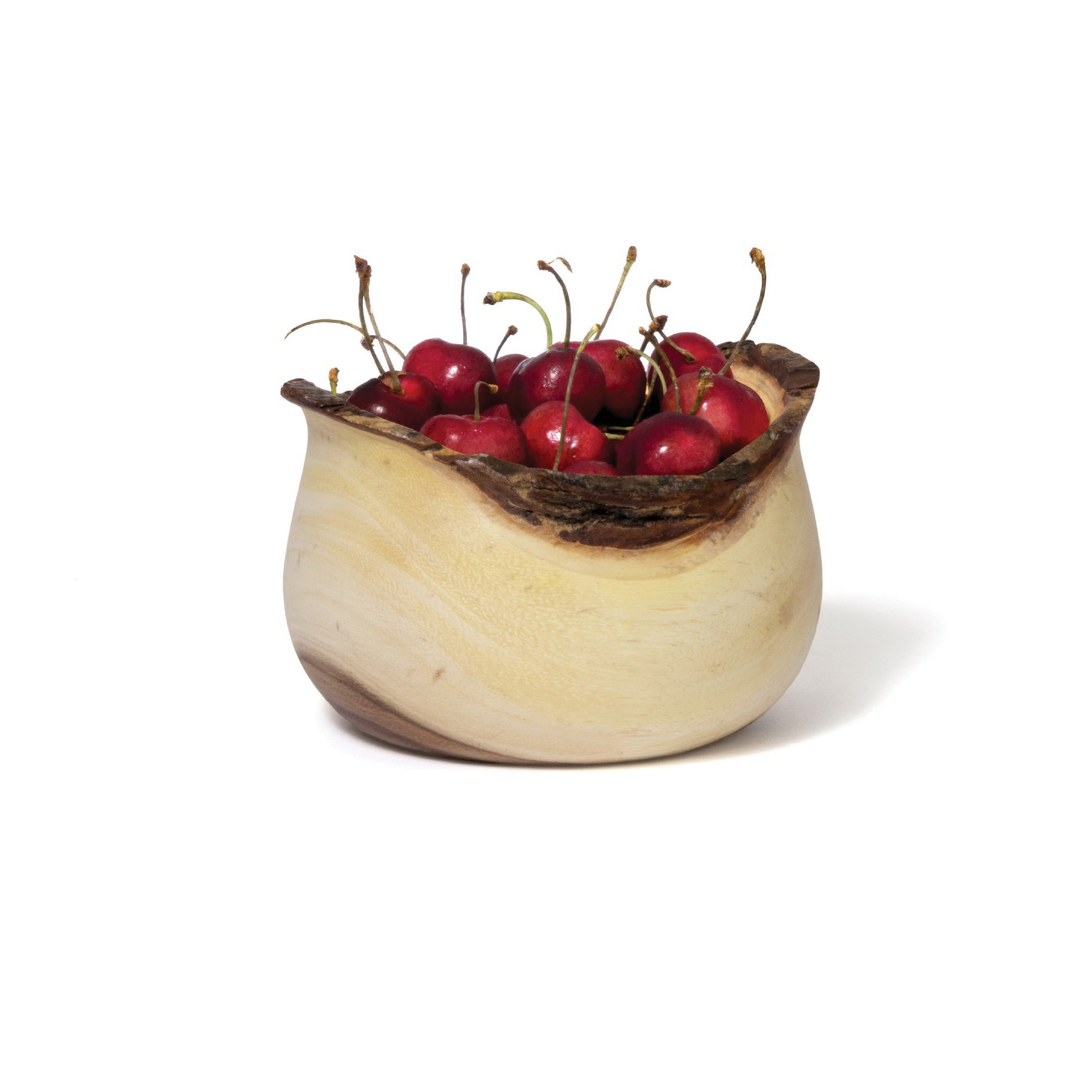 Lipper International 1093 Small Serving Bowl, Tulip, 6 in Dia, Acacia Wood, Reddish Brown - 3