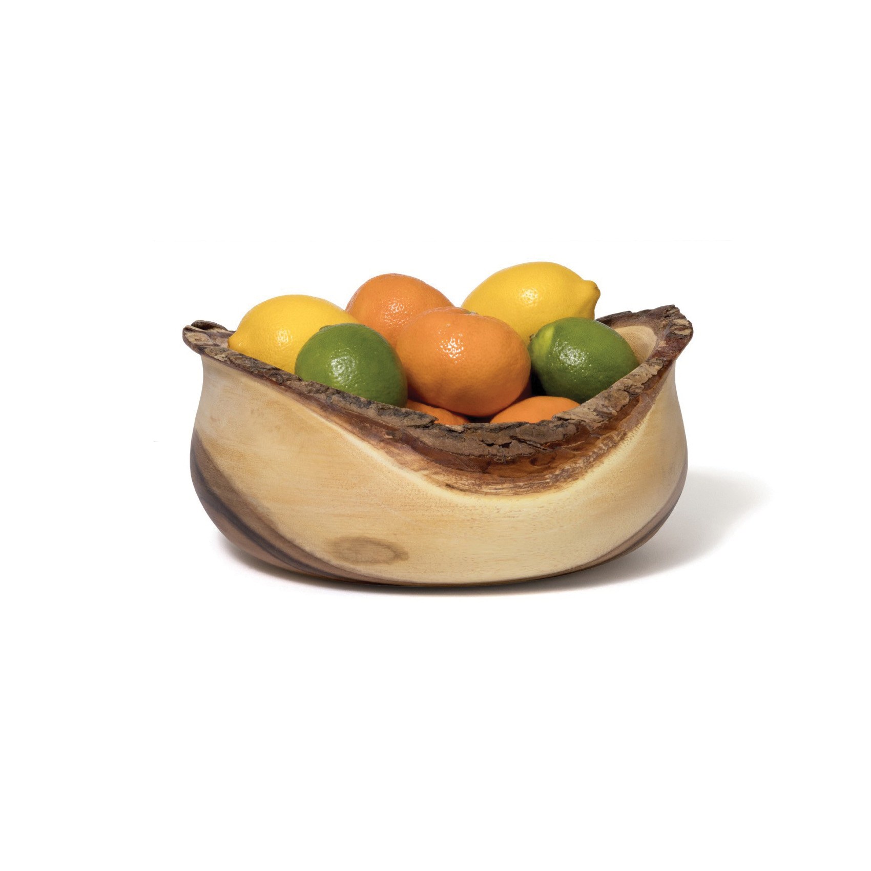 Lipper International 1094 Medium Serving Bowl, Tulip, 10 in Dia, Acacia Wood, Reddish Brown - 3