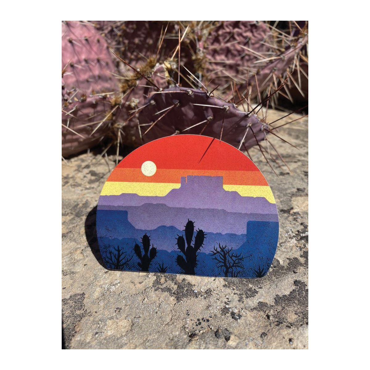 Sticker Art Desert Layers Art Sticker, 4 in L, 3 in W, Desert Layers - 2