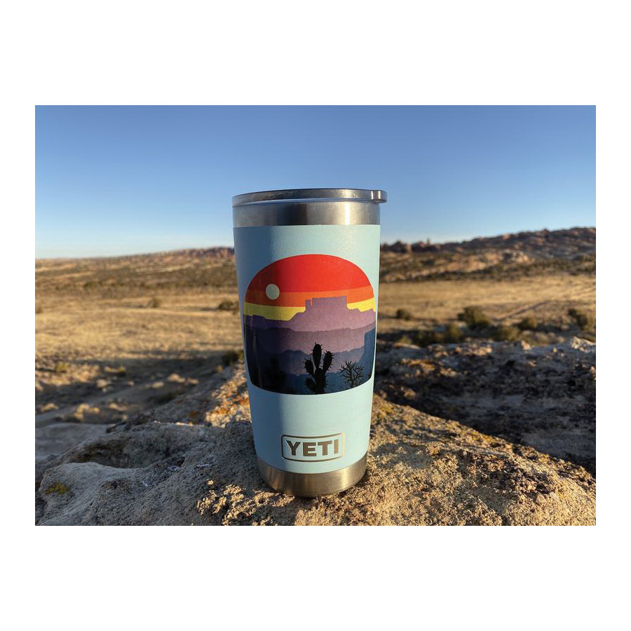 Sticker Art Desert Layers Art Sticker, 4 in L, 3 in W, Desert Layers - 3