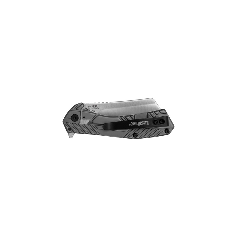 Kershaw Static Series 3445 Pocket Knife, 2.9 in L Blade, Steel Blade, Gray Handle - 2