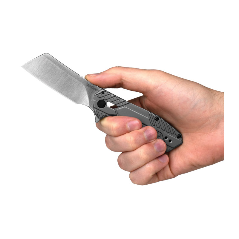 Kershaw Static Series 3445 Pocket Knife, 2.9 in L Blade, Steel Blade, Gray Handle - 3