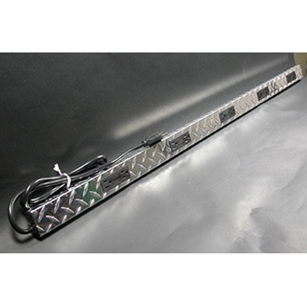 Wiremold Plugmold PM48TC Power Strip, 6 ft L Cable, 10 -Socket, 15 A, 125 V - 5