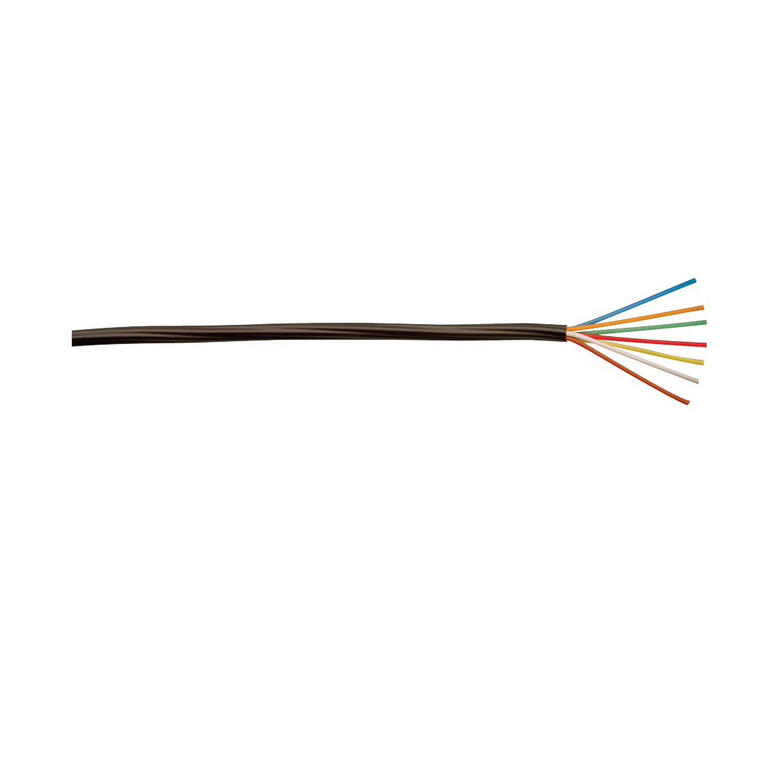 CCI 553076607 Thermostat Wire, 18 AWG Wire, 7 -Conductor, Copper Conductor, Polypropylene Insulation, PVC Sheath - 1