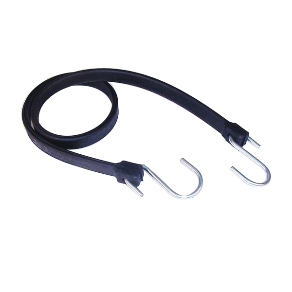Keeper 06245 Strap, 3/4 in W, 45 in L, EPDM Rubber, Black, S-Hook End - 2