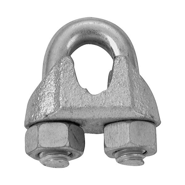 Campbell T7670479 Wire Rope Clip, Malleable Iron, Electro-Galvanized - 2